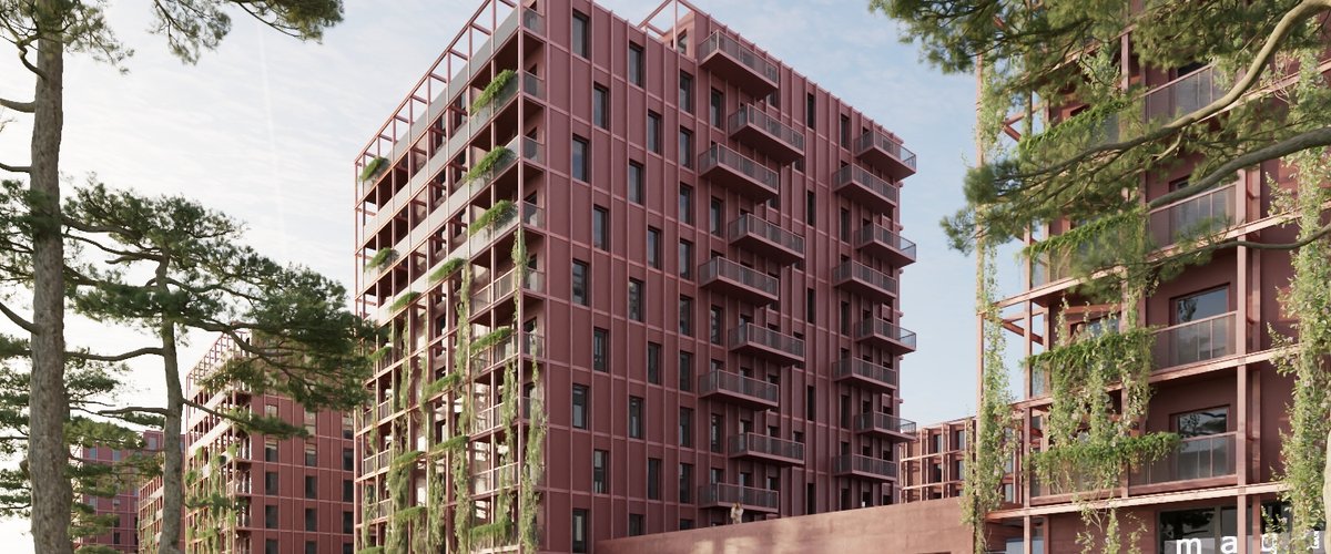 Visualisierung Britzer Damm / RIAS, Ansicht Ostfassade
